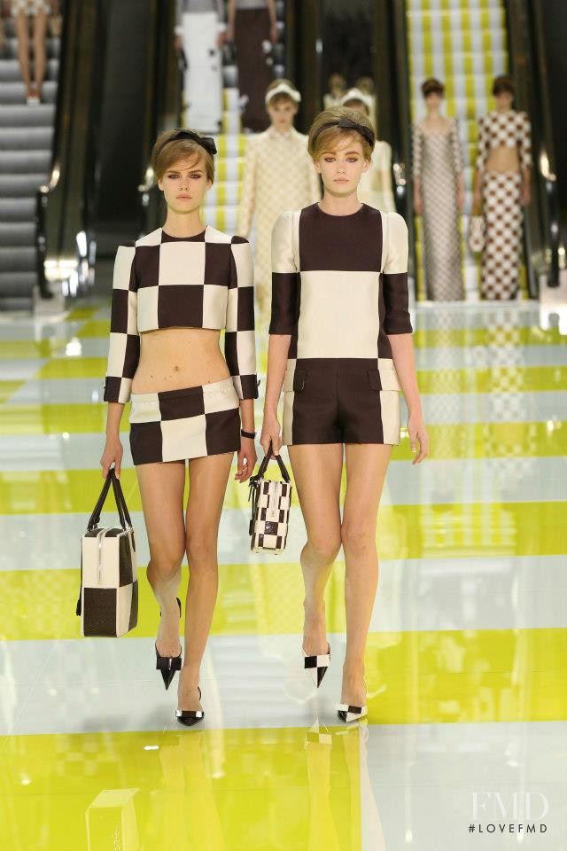 Stina Rapp featured in  the Louis Vuitton fashion show for Spring/Summer 2013