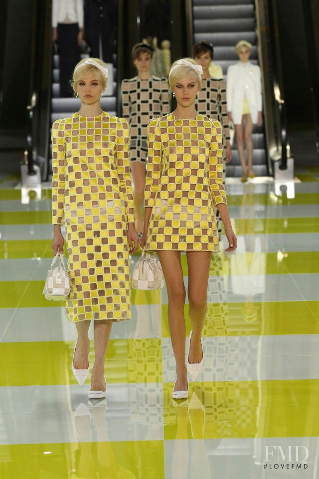 Juliana Schurig featured in  the Louis Vuitton fashion show for Spring/Summer 2013