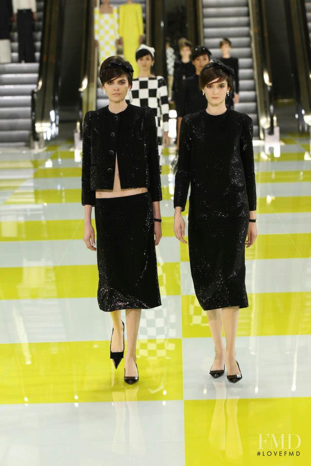 Annabelle Tsaboukas featured in  the Louis Vuitton fashion show for Spring/Summer 2013