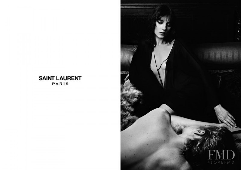 Kati Nescher featured in  the Saint Laurent advertisement for Autumn/Winter 2012