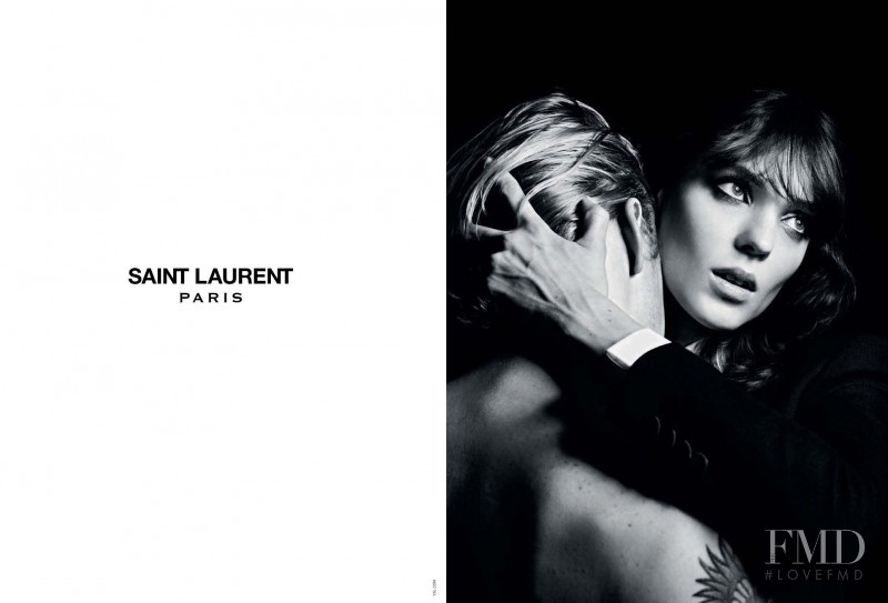 Kati Nescher featured in  the Saint Laurent advertisement for Autumn/Winter 2012