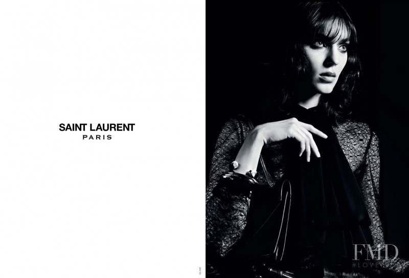 Kati Nescher featured in  the Saint Laurent advertisement for Autumn/Winter 2012