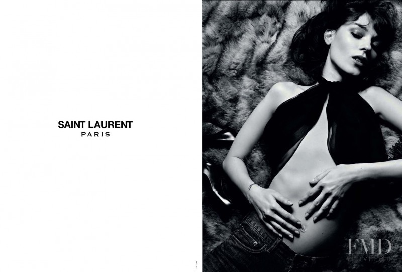 Kati Nescher featured in  the Saint Laurent advertisement for Autumn/Winter 2012