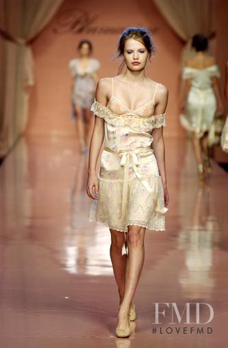 Yulia Vasiltsova featured in  the Blumarine fashion show for Spring/Summer 2004