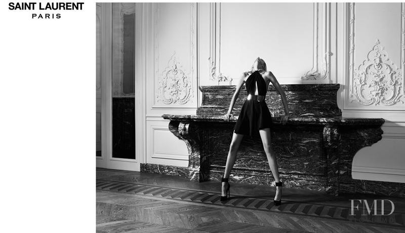 Anja Rubik featured in  the Saint Laurent advertisement for Autumn/Winter 2012