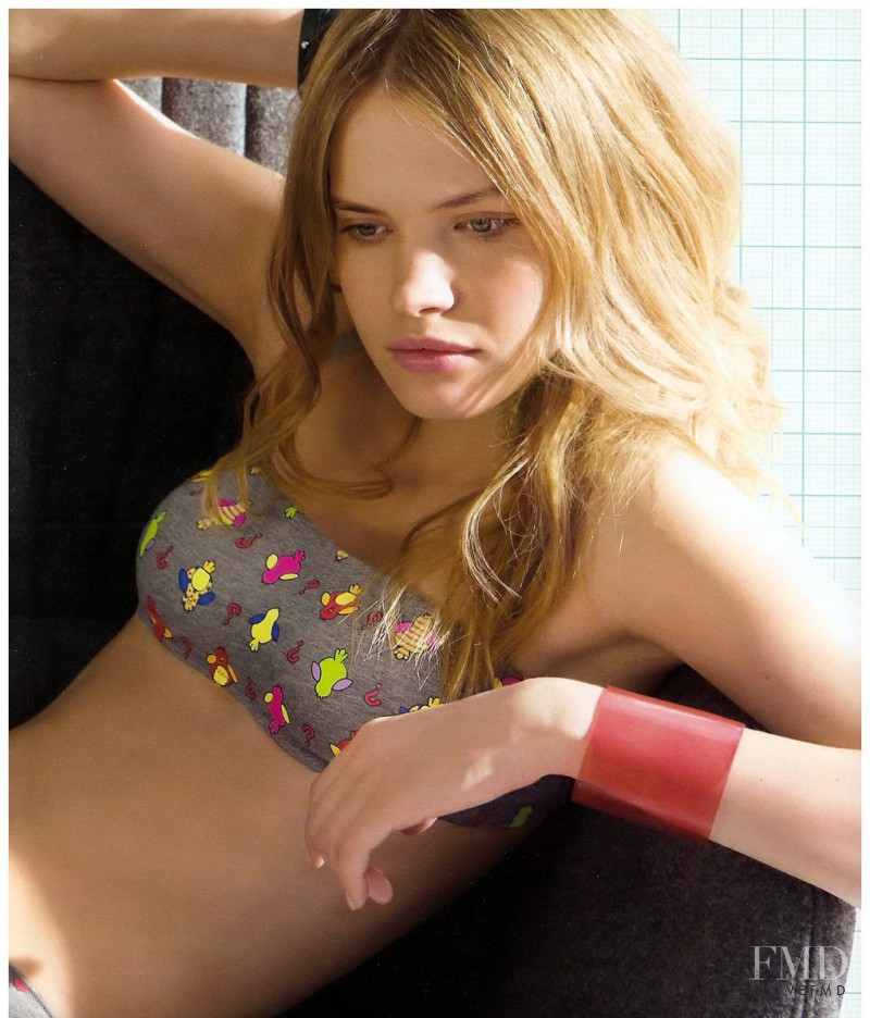 Yulia Vasiltsova featured in  the Tezenis lookbook for Spring/Summer 2012