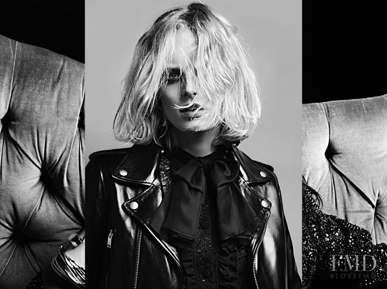 Hanne Gaby Odiele featured in  the Saint Laurent advertisement for Pre-Fall 2013