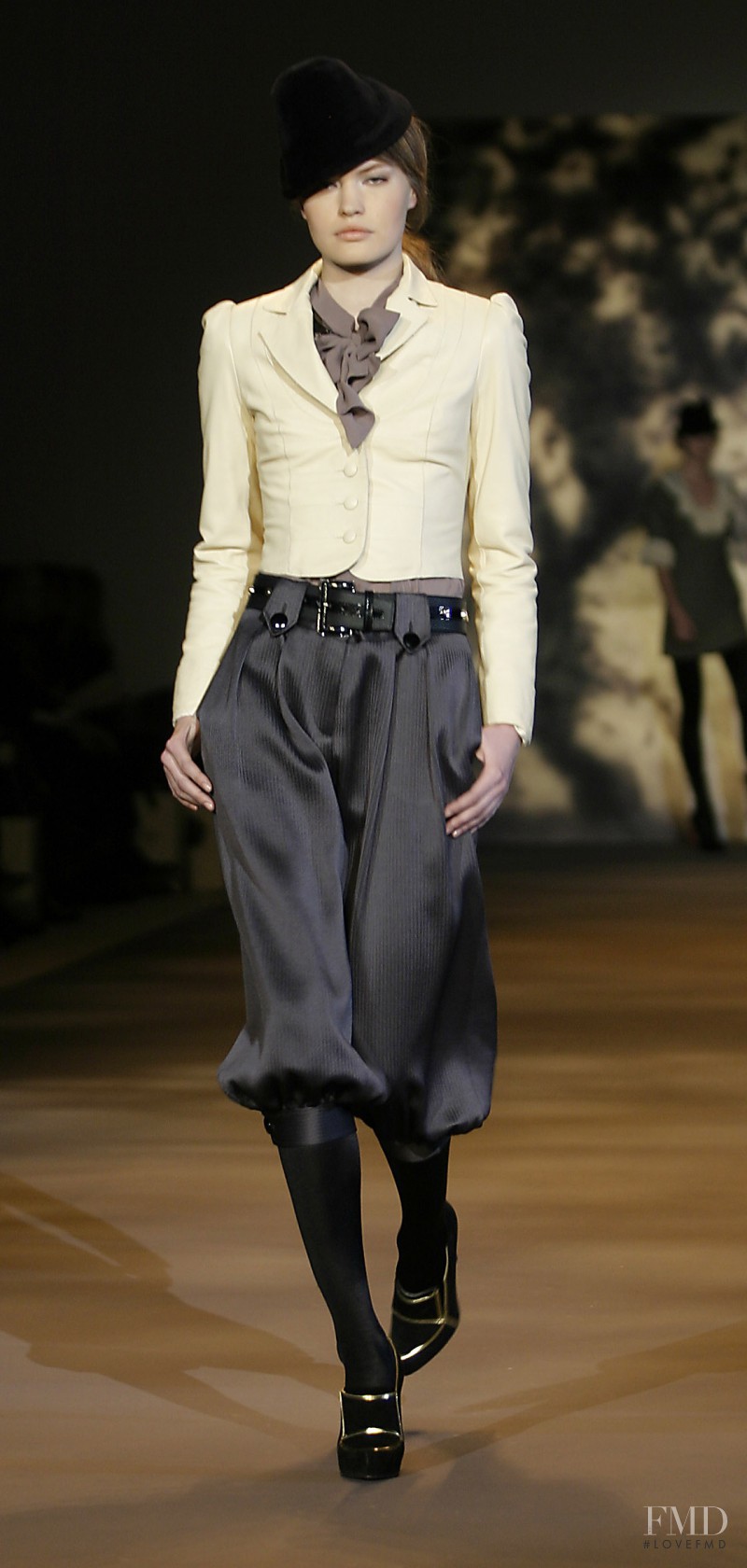 Yulia Vasiltsova featured in  the Temperley London fashion show for Autumn/Winter 2007