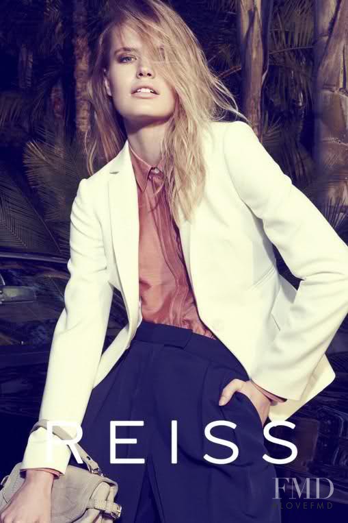 Yulia Vasiltsova featured in  the Reiss advertisement for Spring/Summer 2012