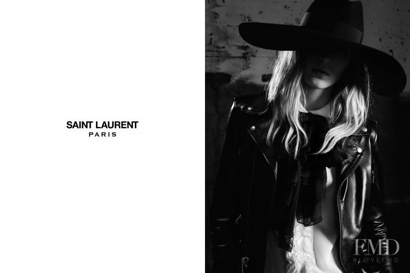 Julia Nobis featured in  the Saint Laurent advertisement for Spring/Summer 2013