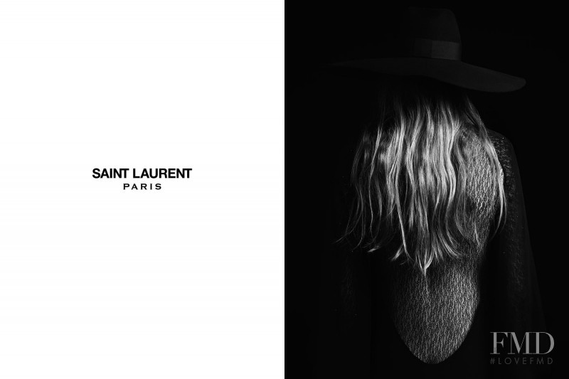 Edie Campbell featured in  the Saint Laurent advertisement for Spring/Summer 2013