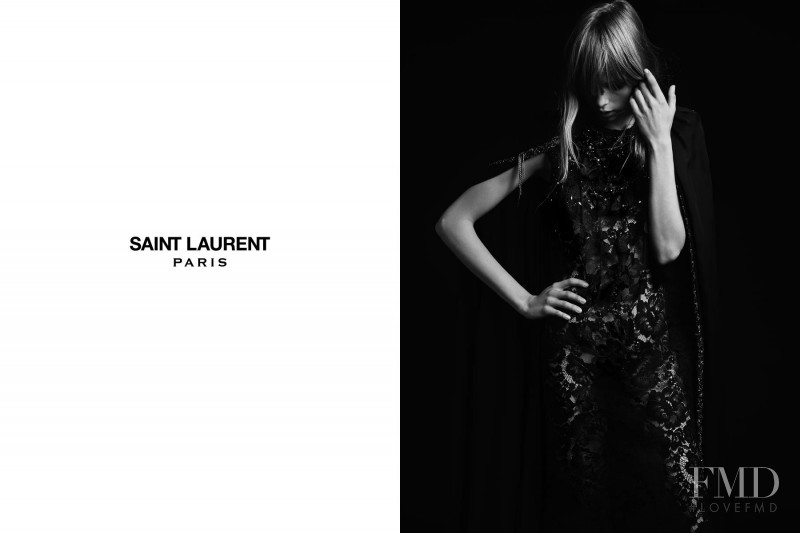 Edie Campbell featured in  the Saint Laurent advertisement for Spring/Summer 2013