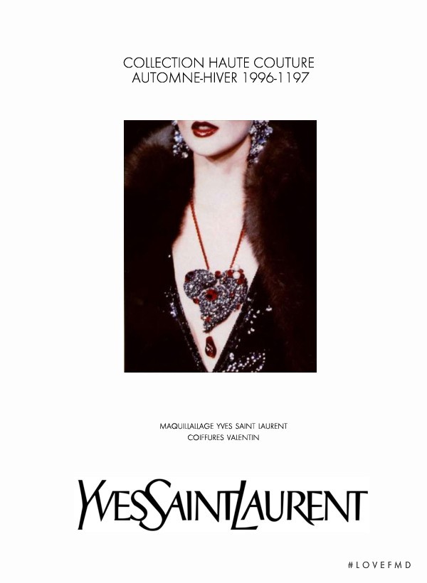 Saint Laurent advertisement for Autumn/Winter 1996