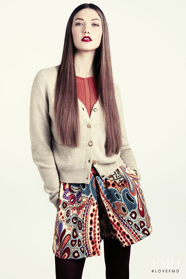 Karlie Kloss featured in  the H&M lookbook for Fall 2011