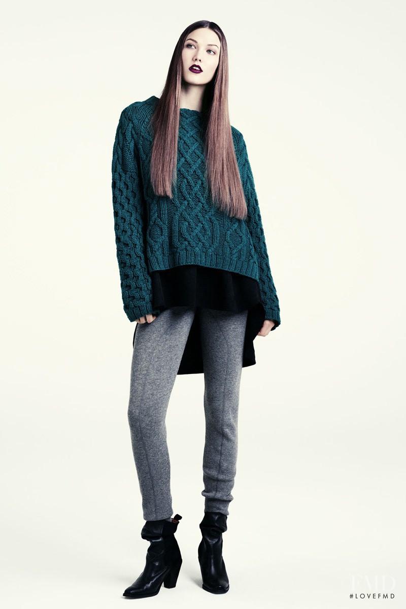 Karlie Kloss featured in  the H&M lookbook for Fall 2011