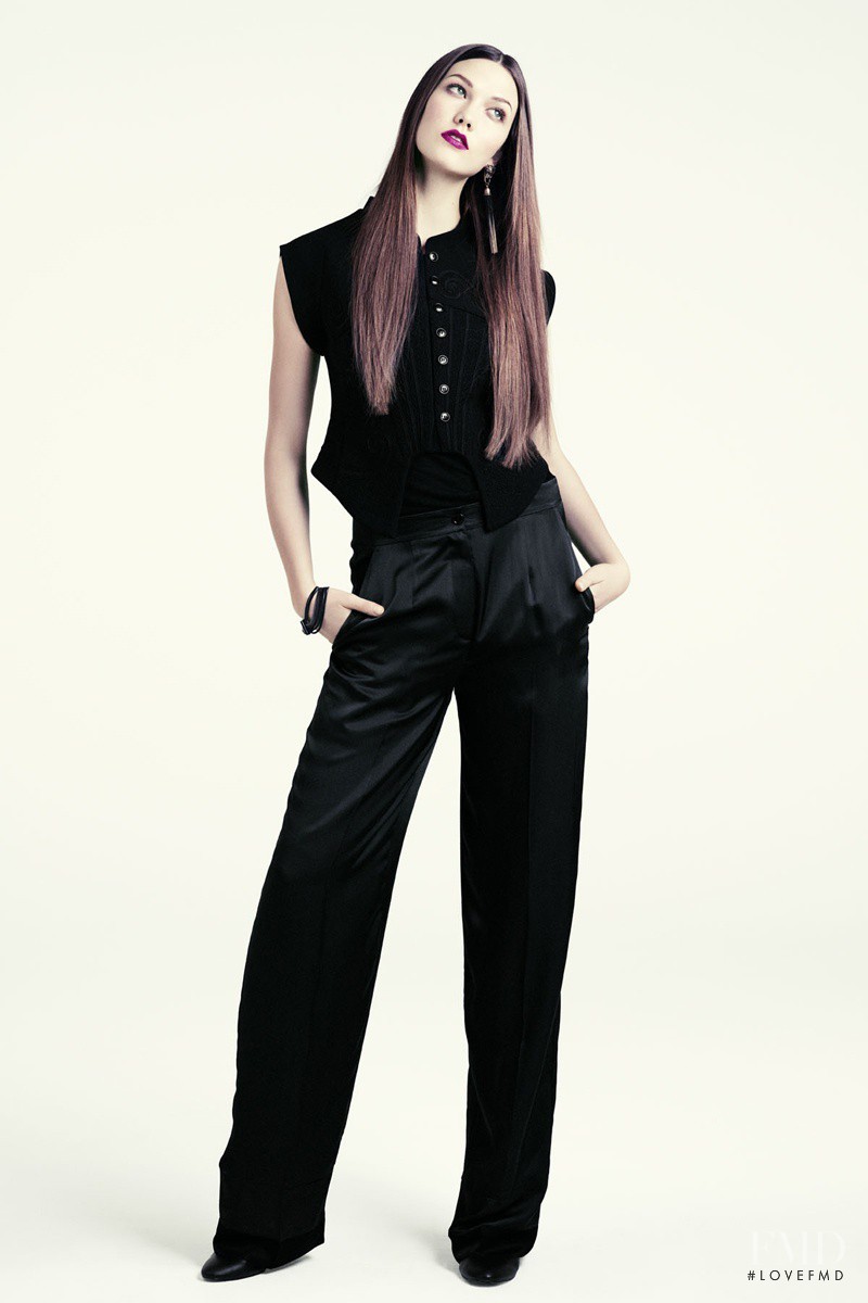 Karlie Kloss featured in  the H&M lookbook for Fall 2011