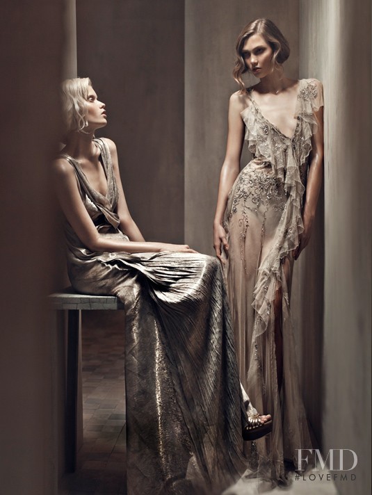 Abbey Lee Kershaw featured in  the Donna Karan New York advertisement for Spring/Summer 2011