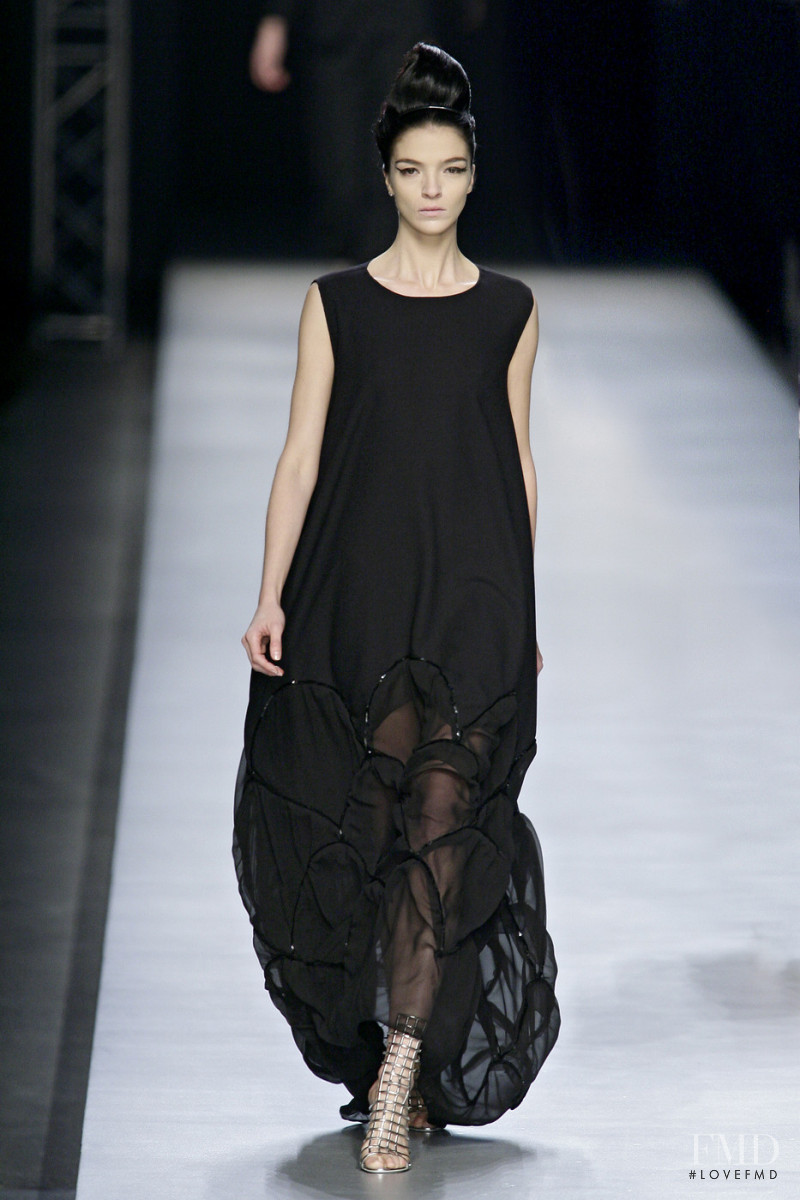 Mariacarla Boscono featured in  the Saint Laurent fashion show for Spring/Summer 2009