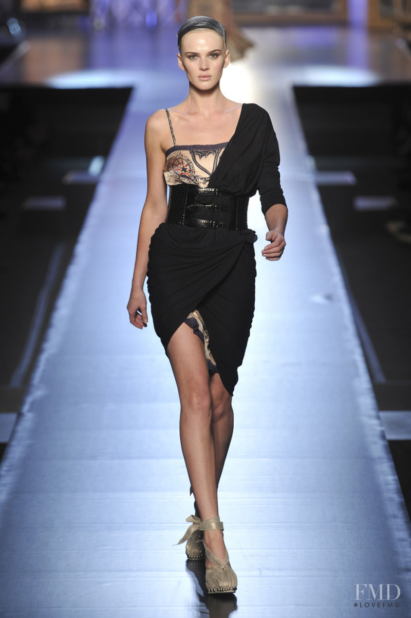 Anne Vyalitsyna featured in  the Jean-Paul Gaultier fashion show for Spring/Summer 2009