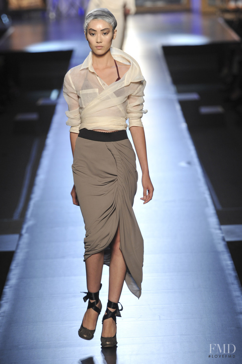 Liu Wen featured in  the Jean-Paul Gaultier fashion show for Spring/Summer 2009