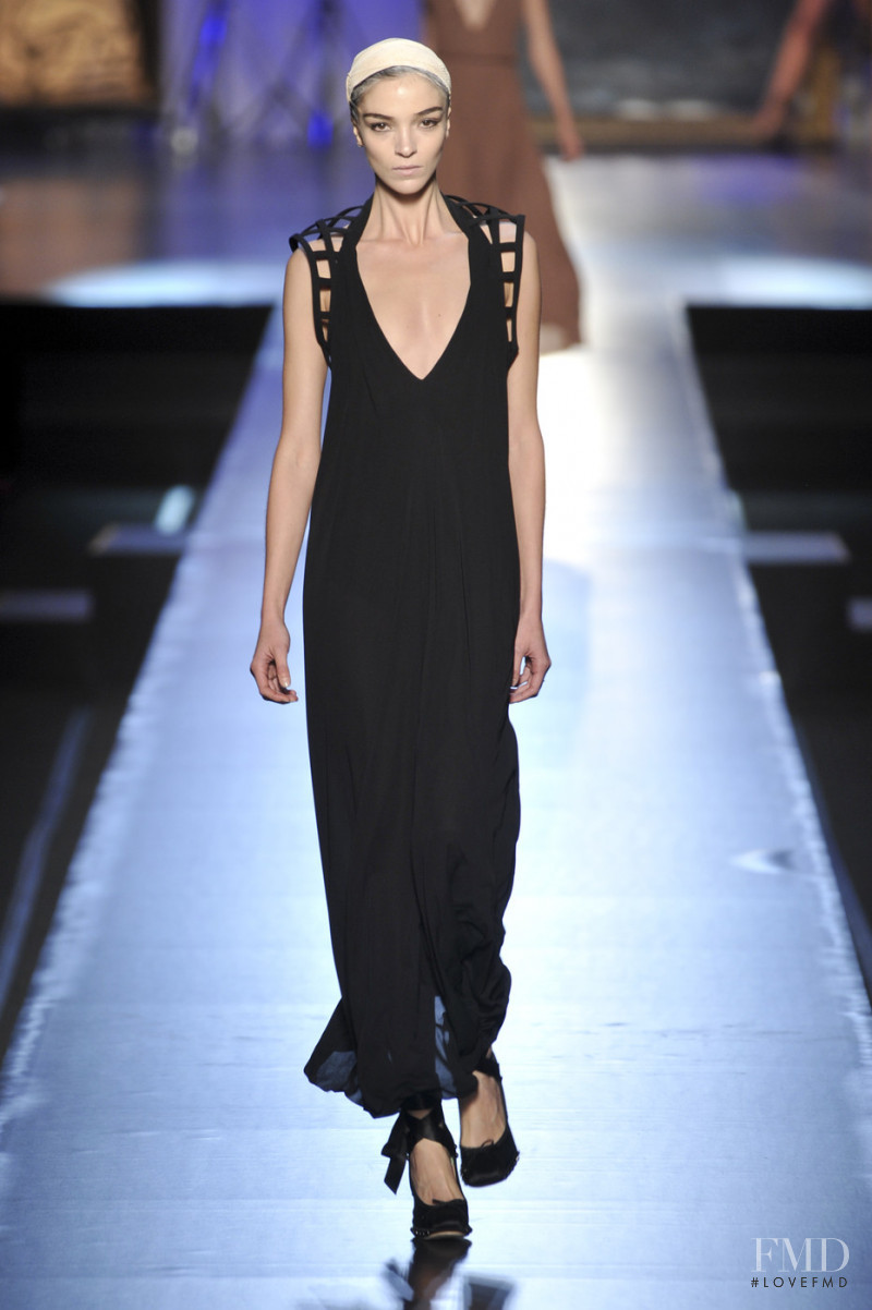 Mariacarla Boscono featured in  the Jean-Paul Gaultier fashion show for Spring/Summer 2009