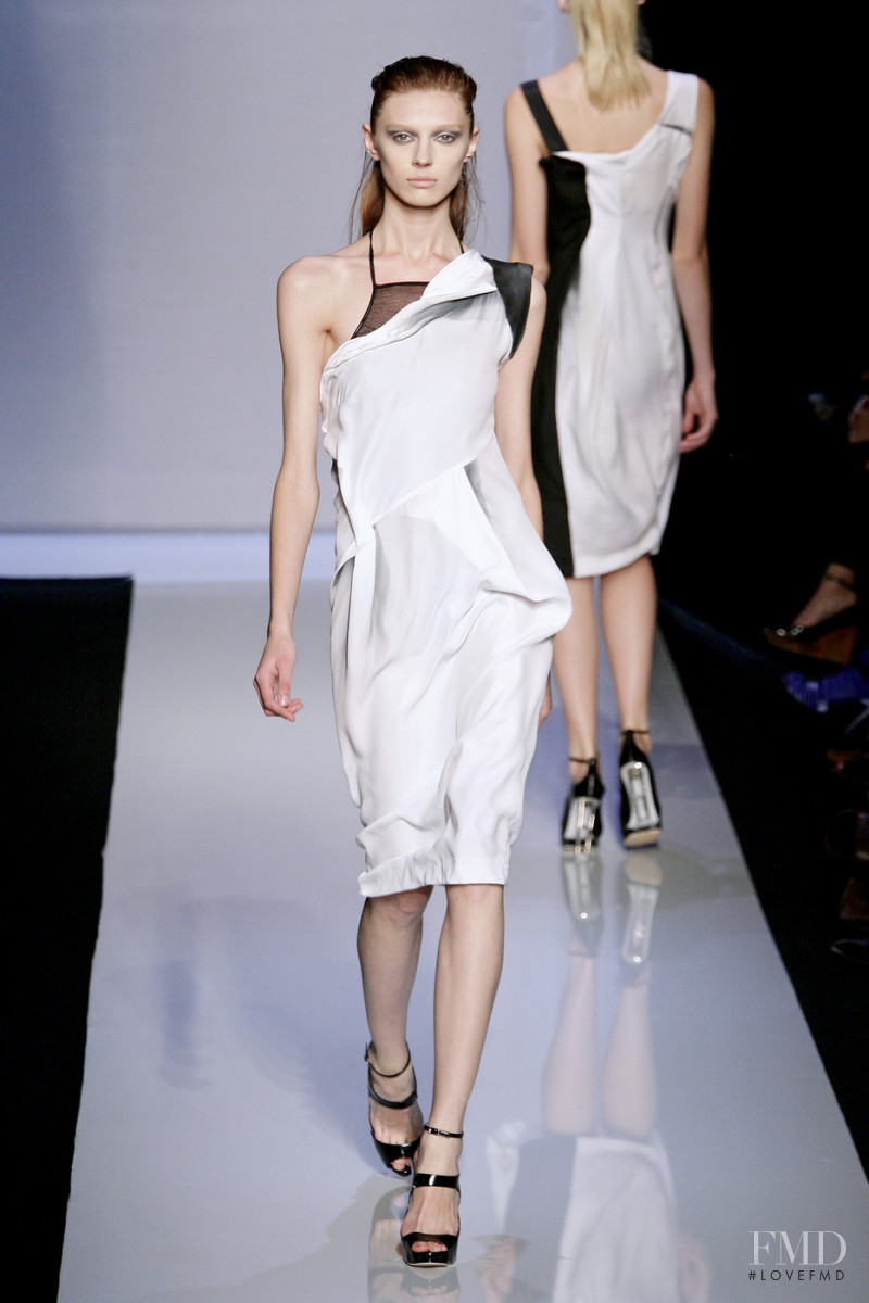 Olga Sherer featured in  the Costume National fashion show for Spring/Summer 2009