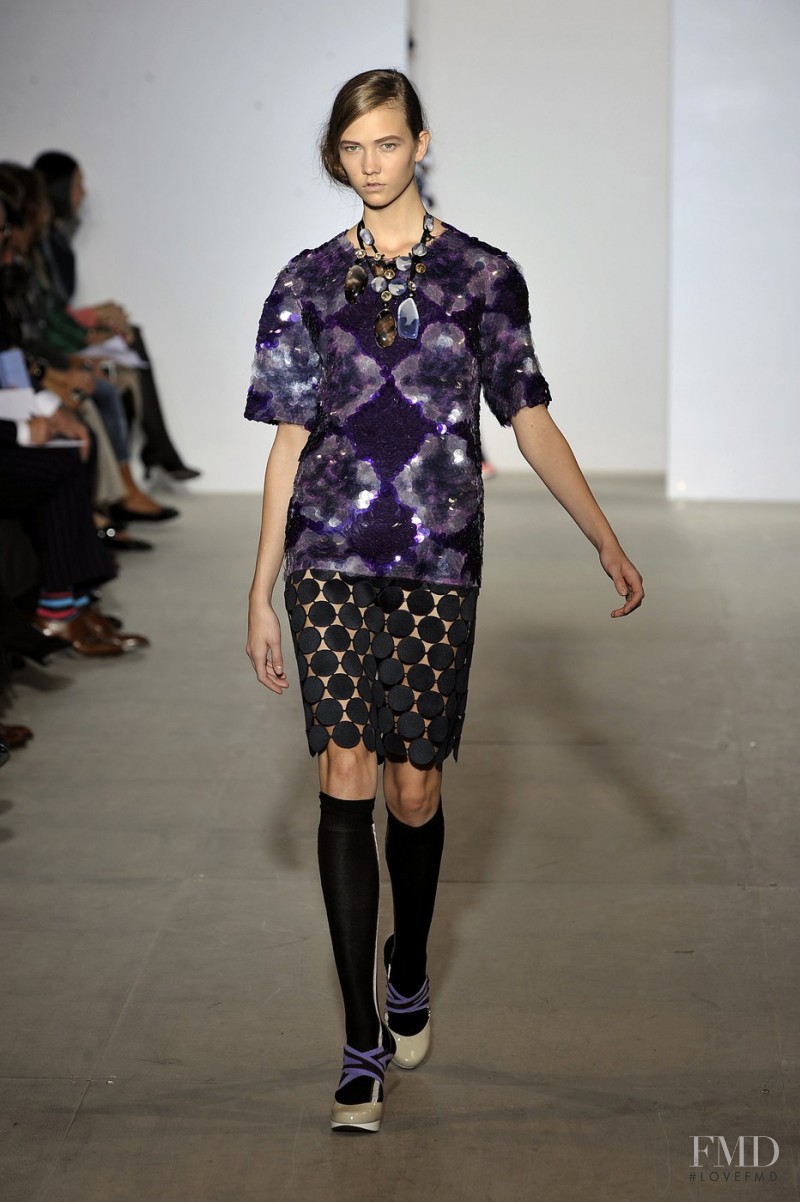 Karlie Kloss featured in  the Marni fashion show for Spring/Summer 2009