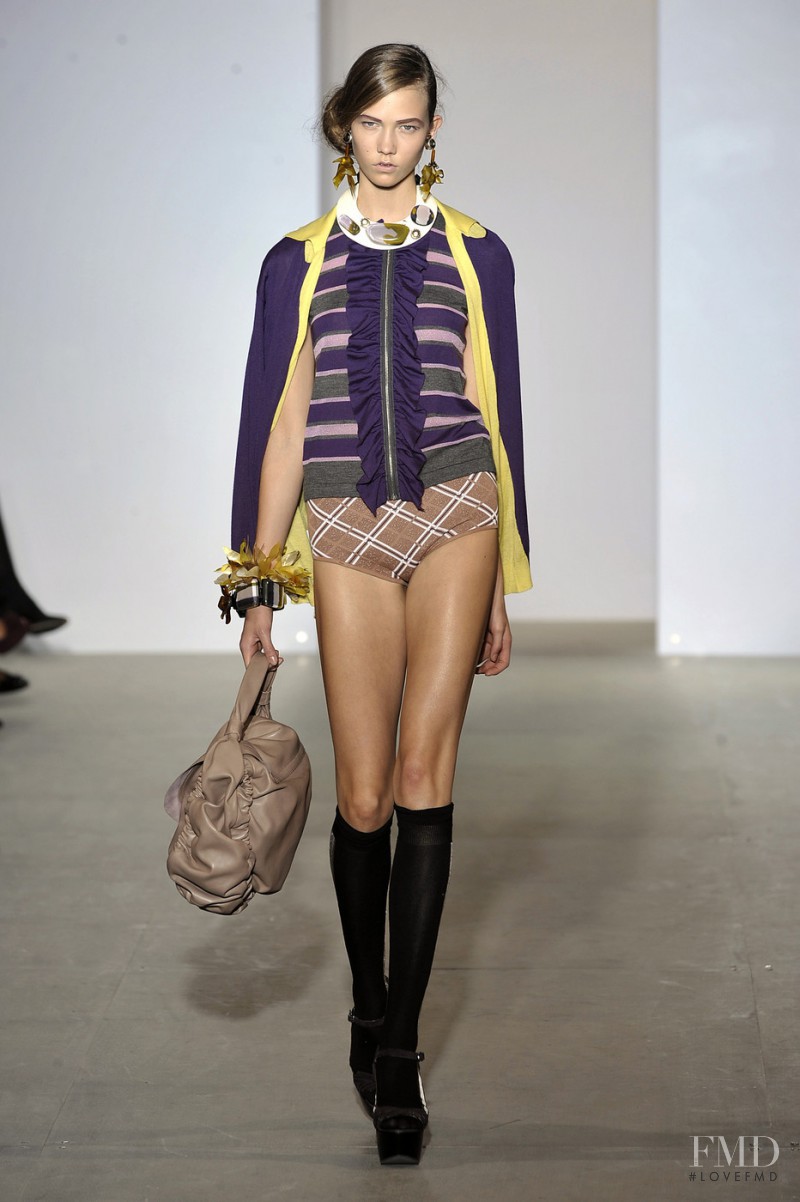Karlie Kloss featured in  the Marni fashion show for Spring/Summer 2009