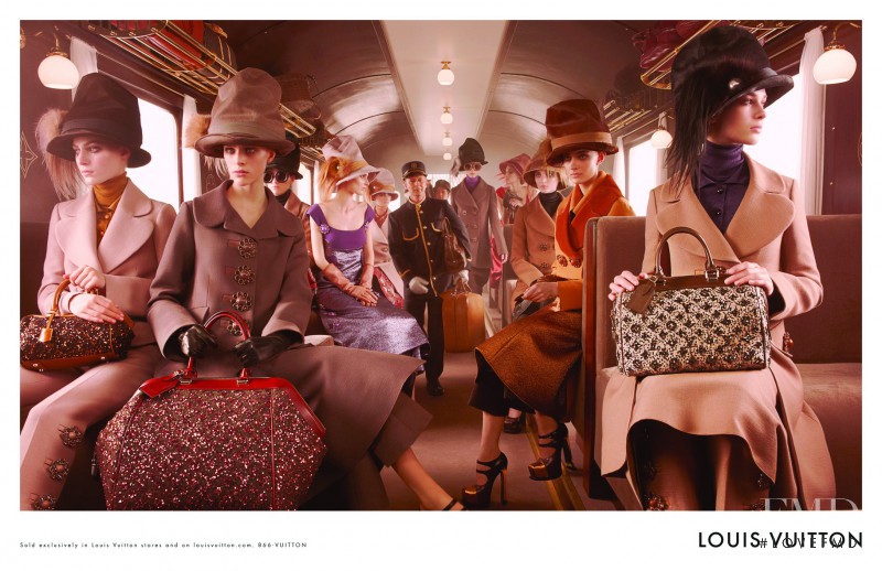 Elena Bartels featured in  the Louis Vuitton advertisement for Autumn/Winter 2012