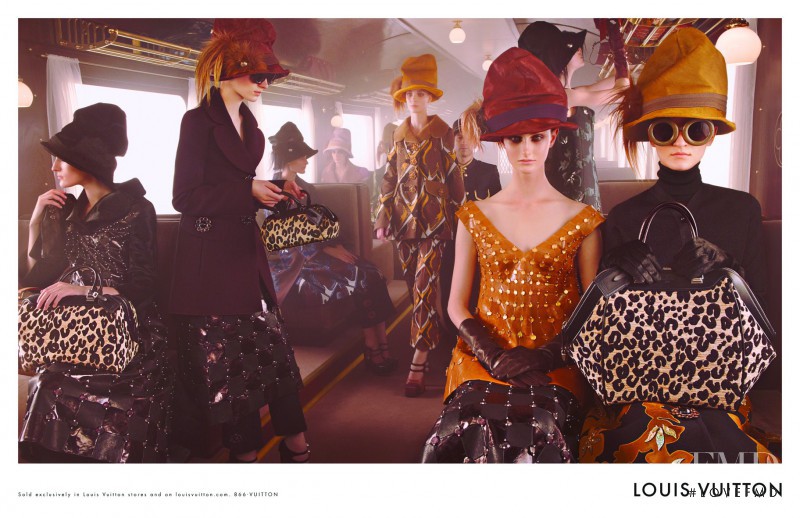Franzi Mueller featured in  the Louis Vuitton advertisement for Autumn/Winter 2012