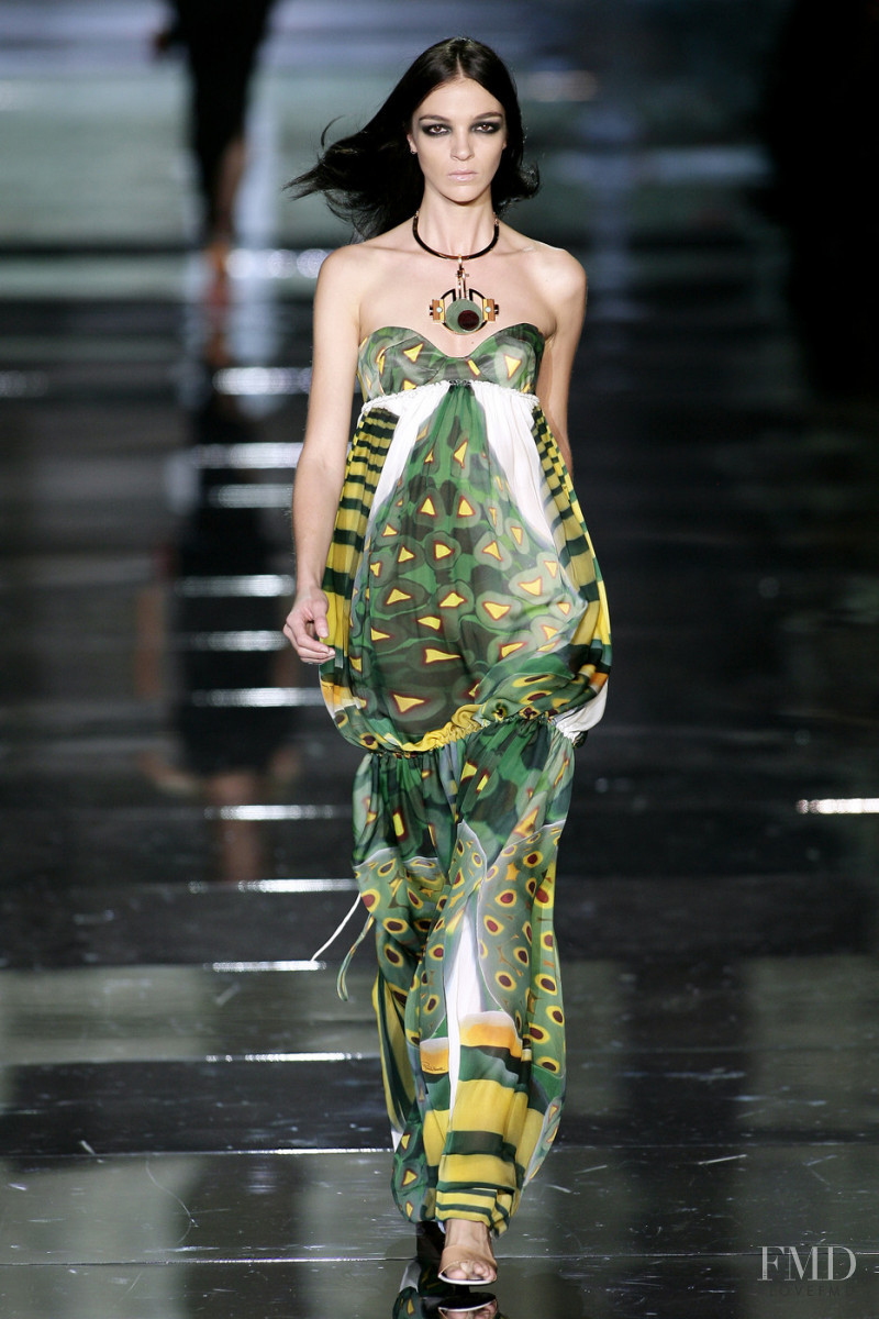 Mariacarla Boscono featured in  the Roberto Cavalli fashion show for Spring/Summer 2009
