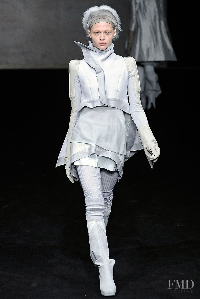 Sasha Pivovarova featured in  the Rick Owens Crust fashion show for Autumn/Winter 2009