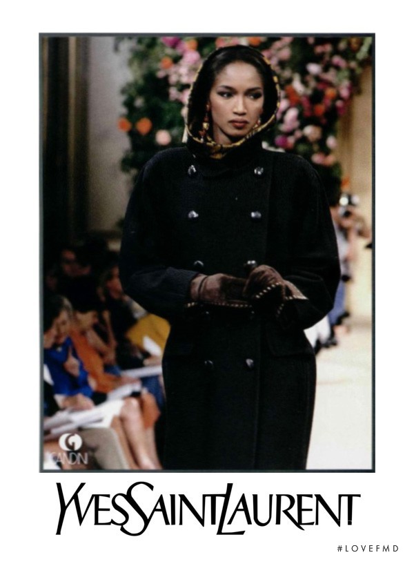 Katoucha Niane featured in  the Saint Laurent advertisement for Autumn/Winter 1992