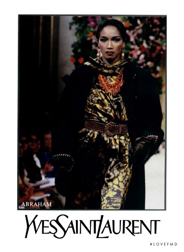 Katoucha Niane featured in  the Saint Laurent advertisement for Autumn/Winter 1992