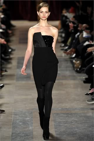 Daphne Groeneveld featured in  the Akris fashion show for Autumn/Winter 2010