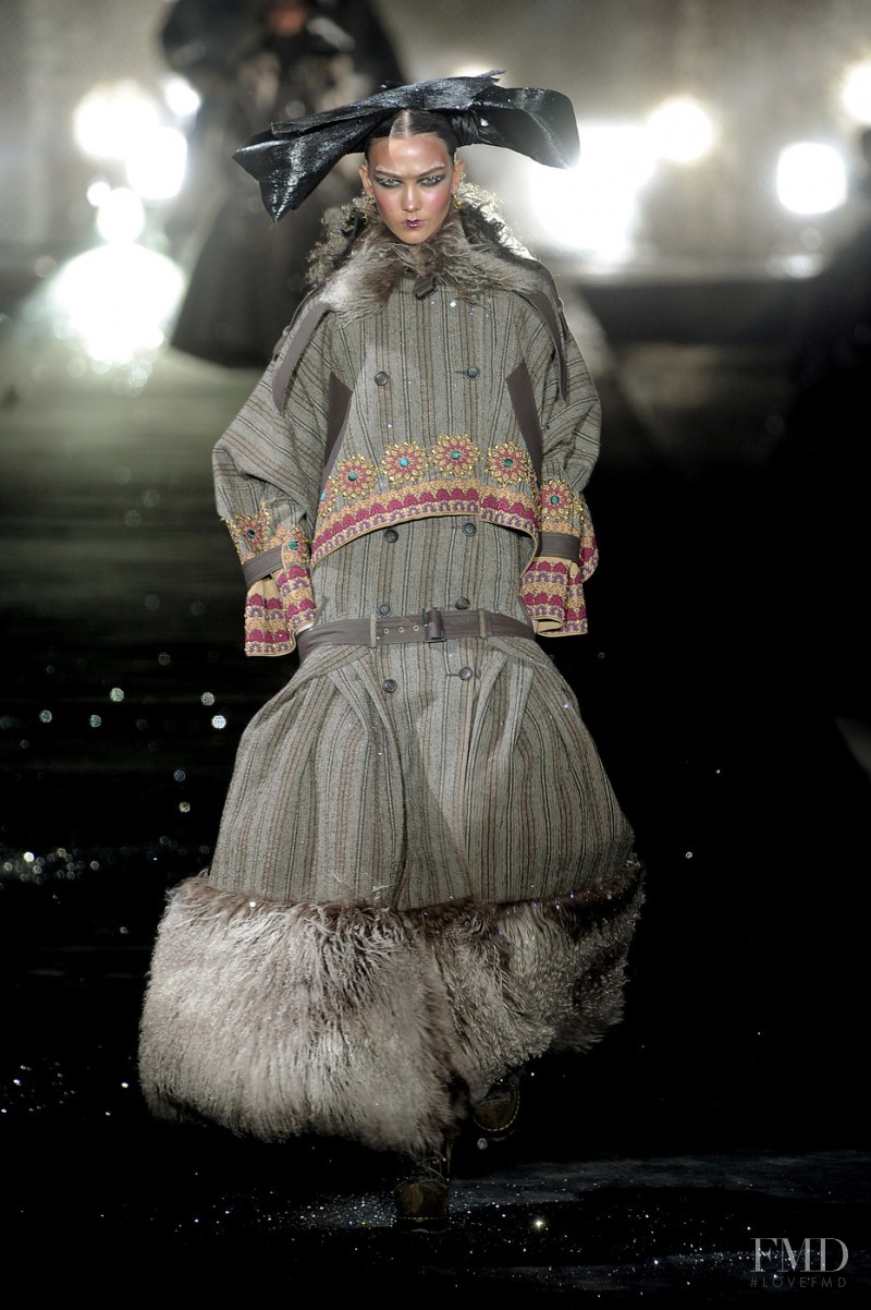 Karlie Kloss featured in  the John Galliano fashion show for Autumn/Winter 2010