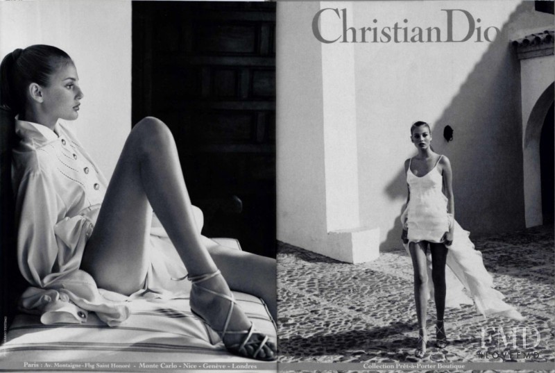 Estelle Hallyday (Lefebure) featured in  the Christian Dior advertisement for Spring/Summer 1994