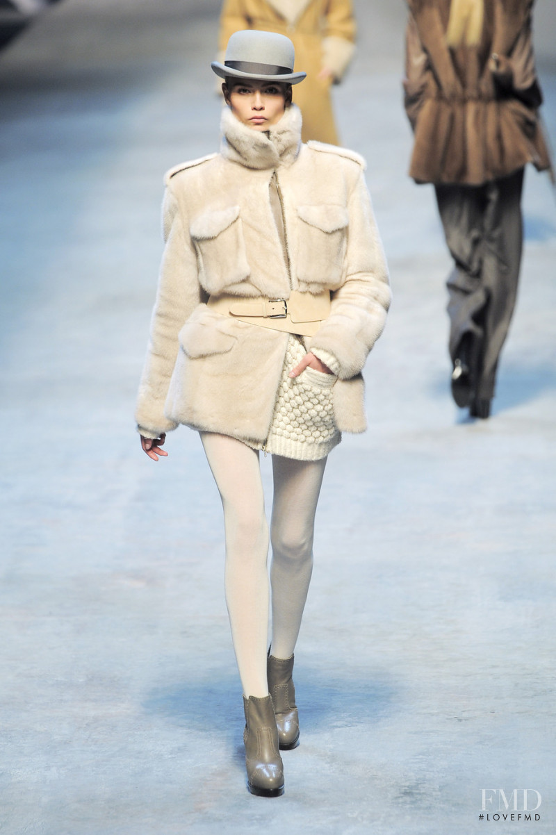 Natasha Poly featured in  the Hermès fashion show for Autumn/Winter 2010
