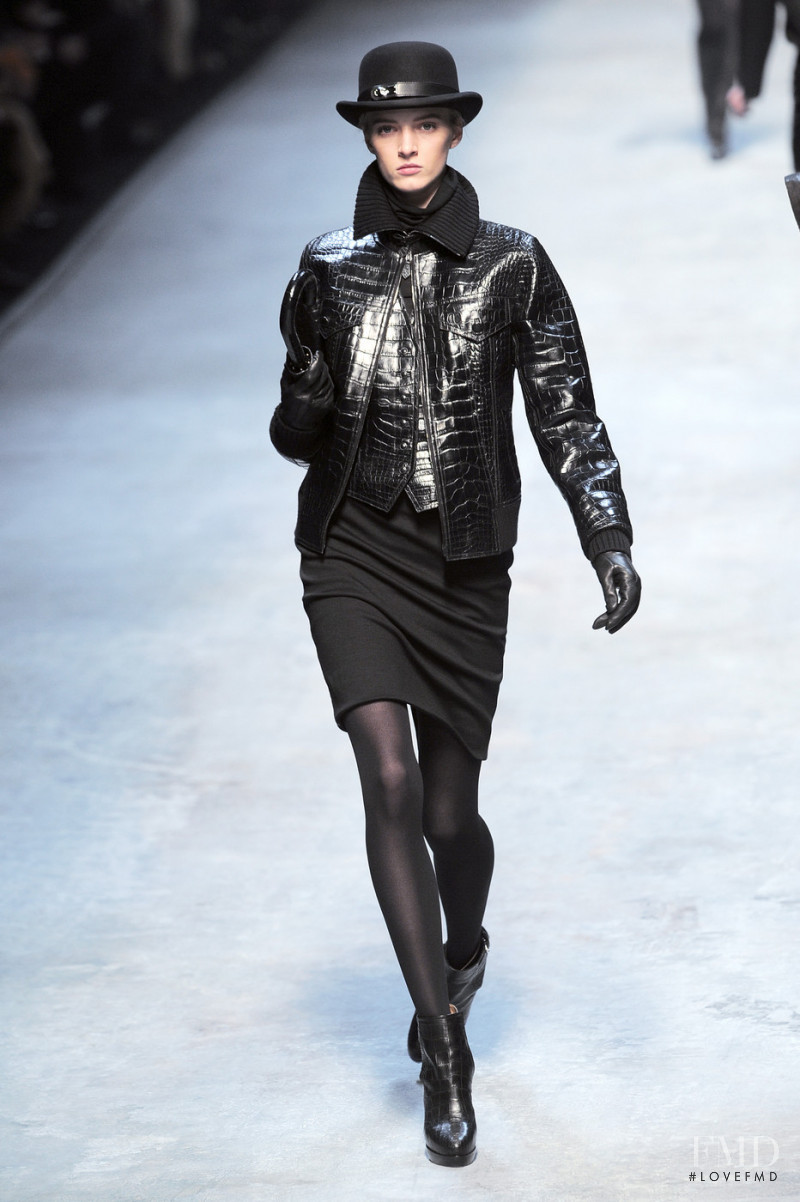 Daria Strokous featured in  the Hermès fashion show for Autumn/Winter 2010