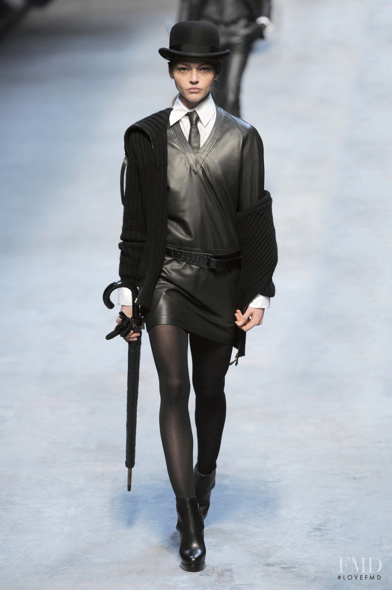 Sasha Pivovarova featured in  the Hermès fashion show for Autumn/Winter 2010