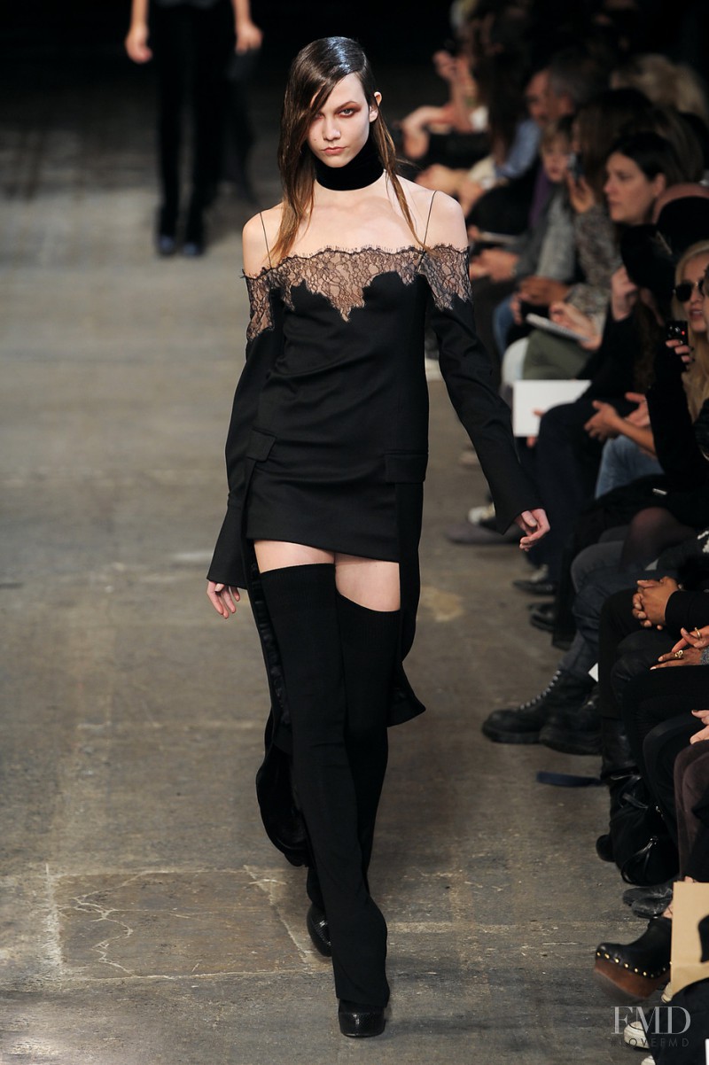 Karlie Kloss featured in  the Alexander Wang fashion show for Autumn/Winter 2010