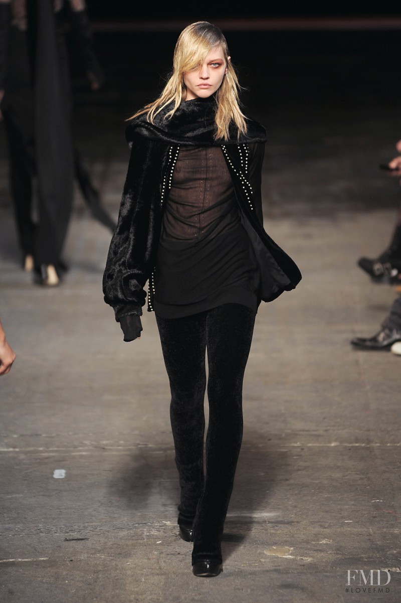 Sasha Pivovarova featured in  the Alexander Wang fashion show for Autumn/Winter 2010