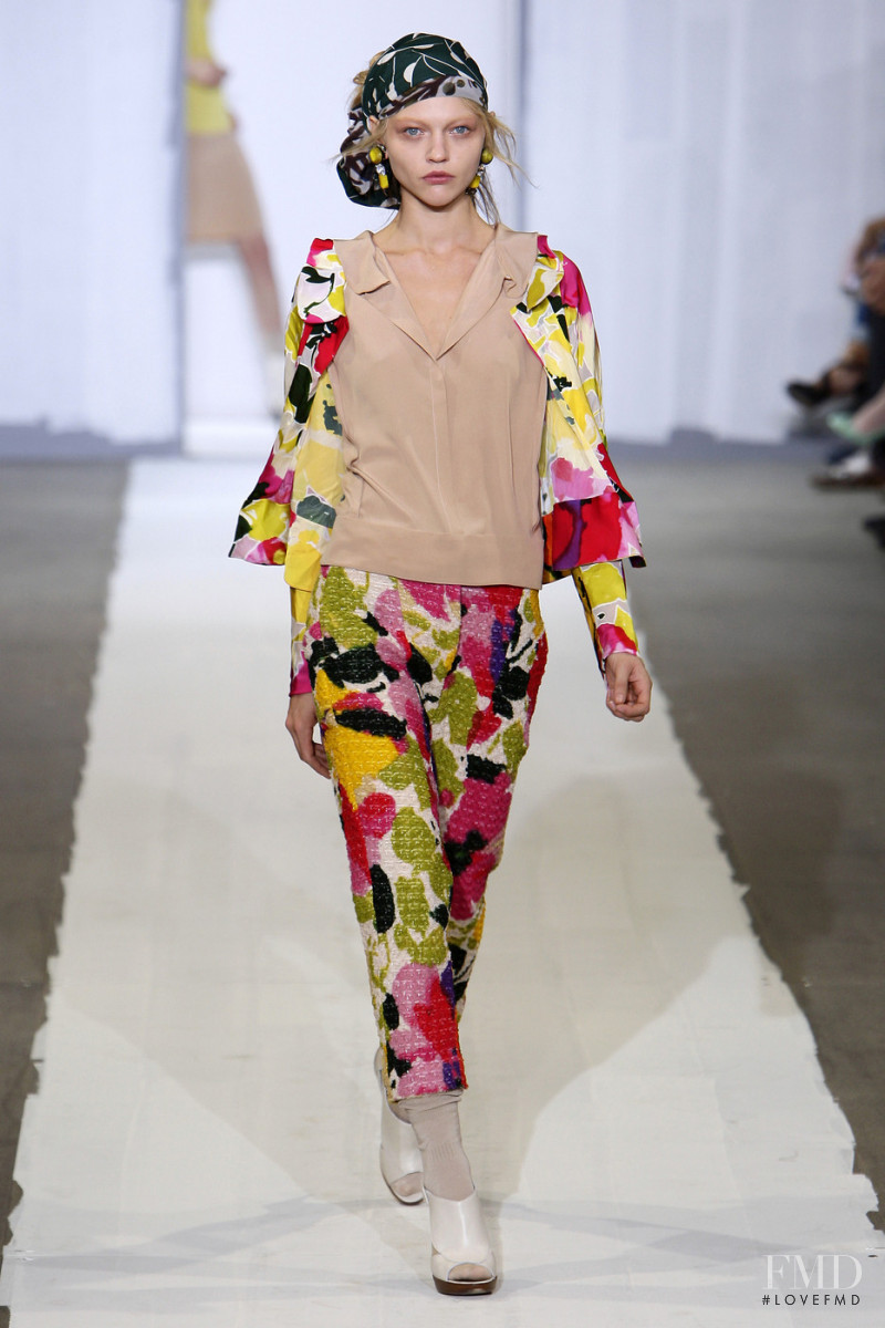 Sasha Pivovarova featured in  the Marni fashion show for Spring/Summer 2010