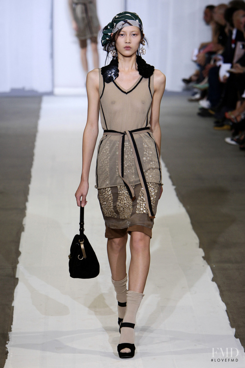 Liu Wen featured in  the Marni fashion show for Spring/Summer 2010