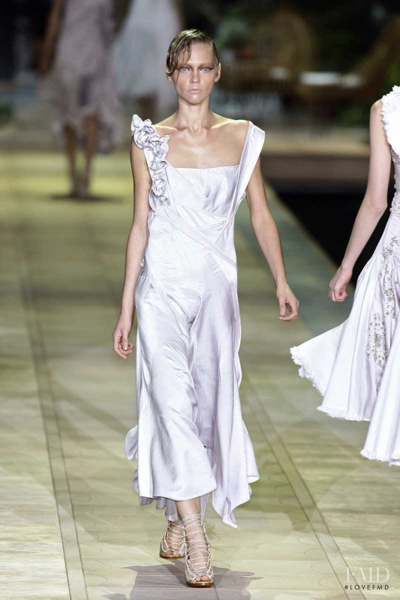 Sasha Pivovarova featured in  the Roberto Cavalli fashion show for Spring/Summer 2010