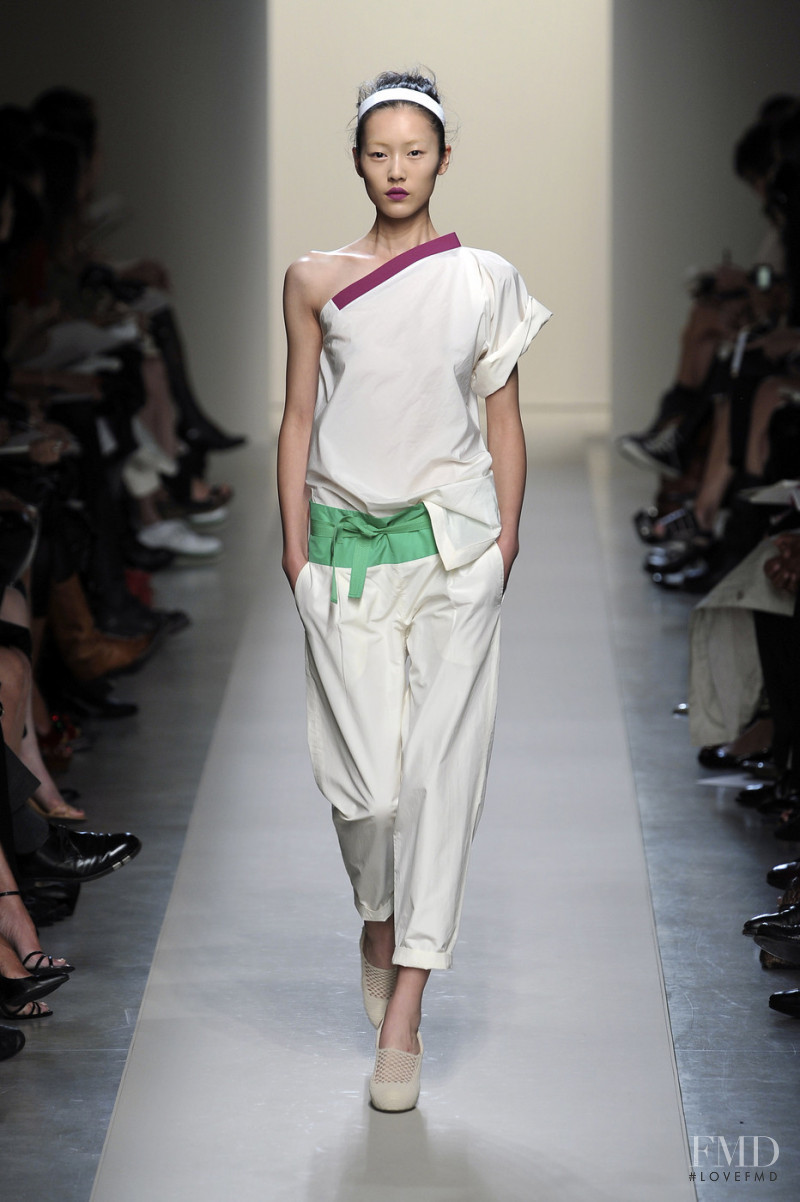 Liu Wen featured in  the Bottega Veneta fashion show for Spring/Summer 2010