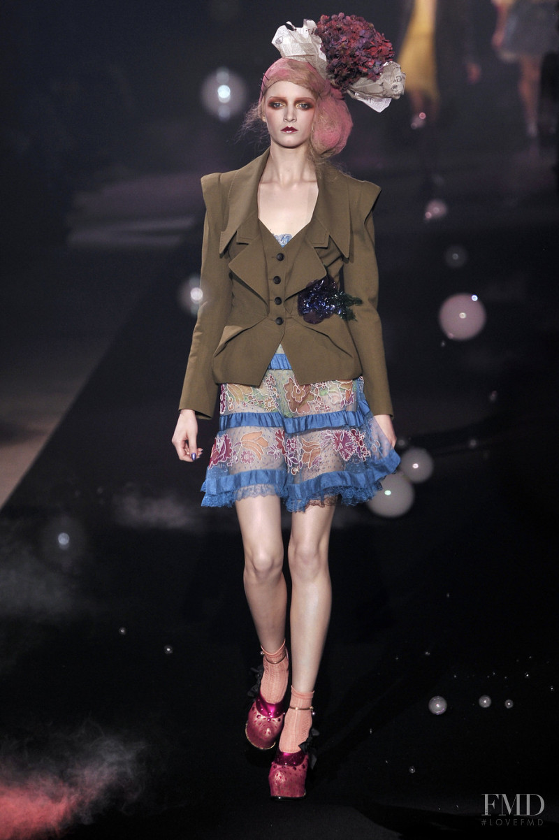 Daria Strokous featured in  the John Galliano fashion show for Spring/Summer 2010