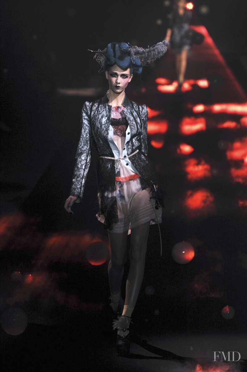 Karlie Kloss featured in  the John Galliano fashion show for Spring/Summer 2010
