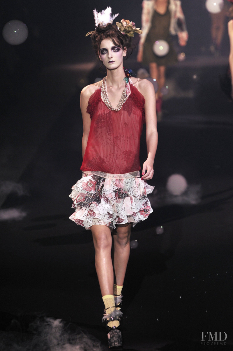Denisa Dvorakova featured in  the John Galliano fashion show for Spring/Summer 2010