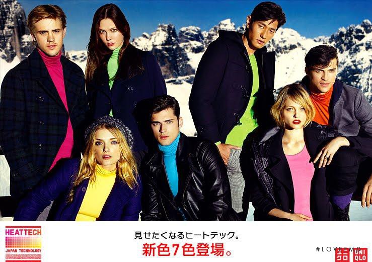 Karlie Kloss featured in  the Uniqlo advertisement for Autumn/Winter 2009